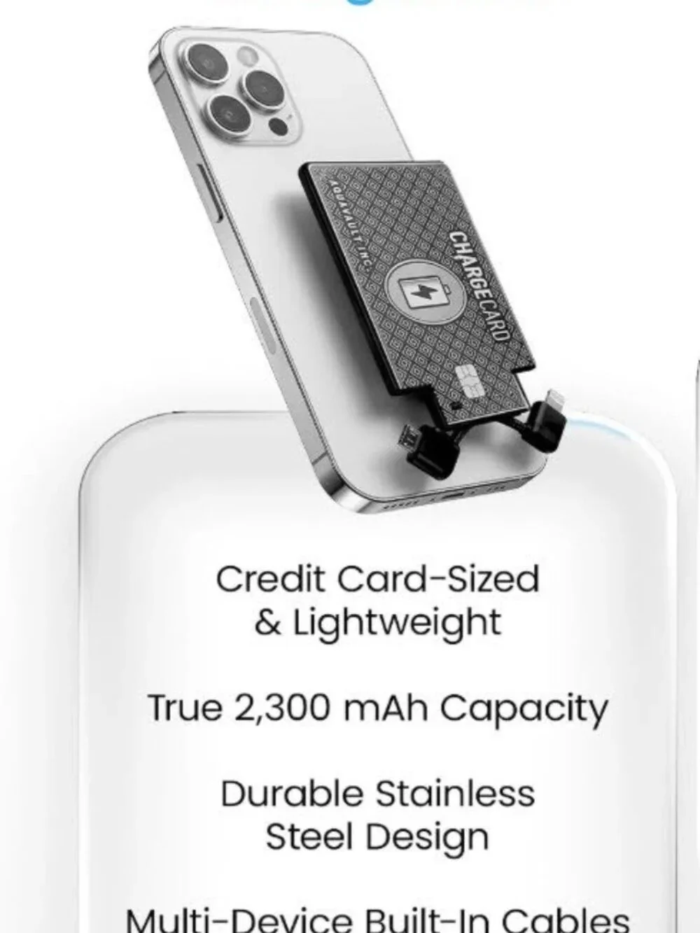 Aquavault Ultra Thin Power Bank
